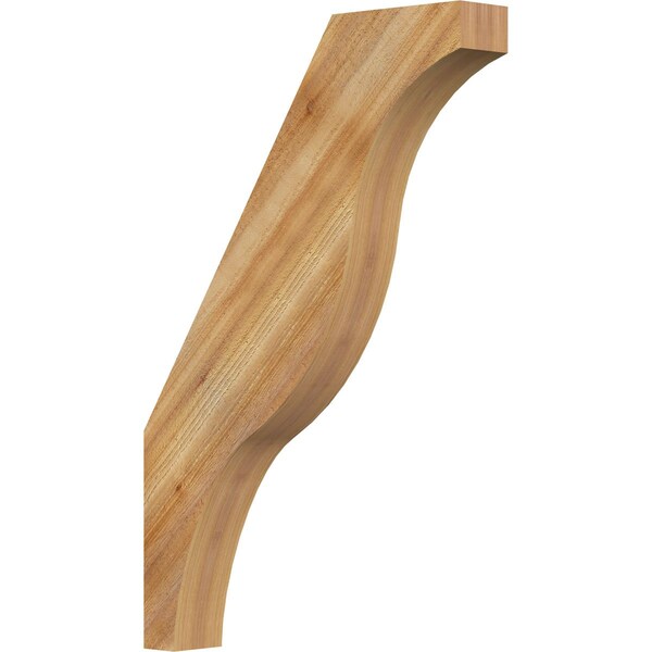Ekena Millwork 4"W x 24"D x 36"H Funston Rough Sawn Knee Brace, Western Red Cedar BRC04X24X36FST00RWR - main
